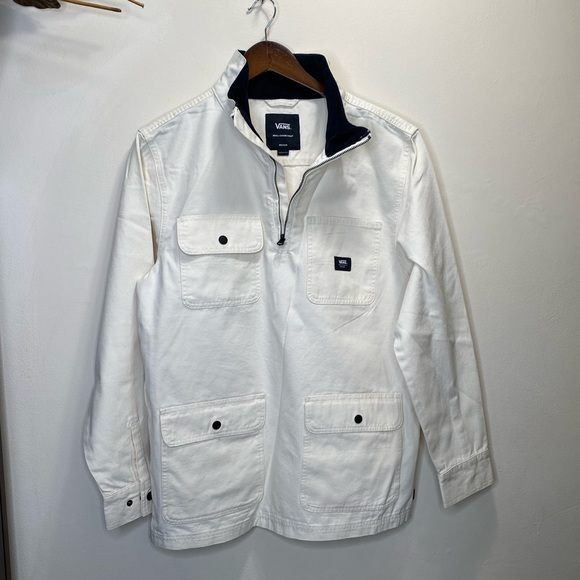 VANS Men’s Off-White Drill Chore Anorak Size M - Picture 12 of 16